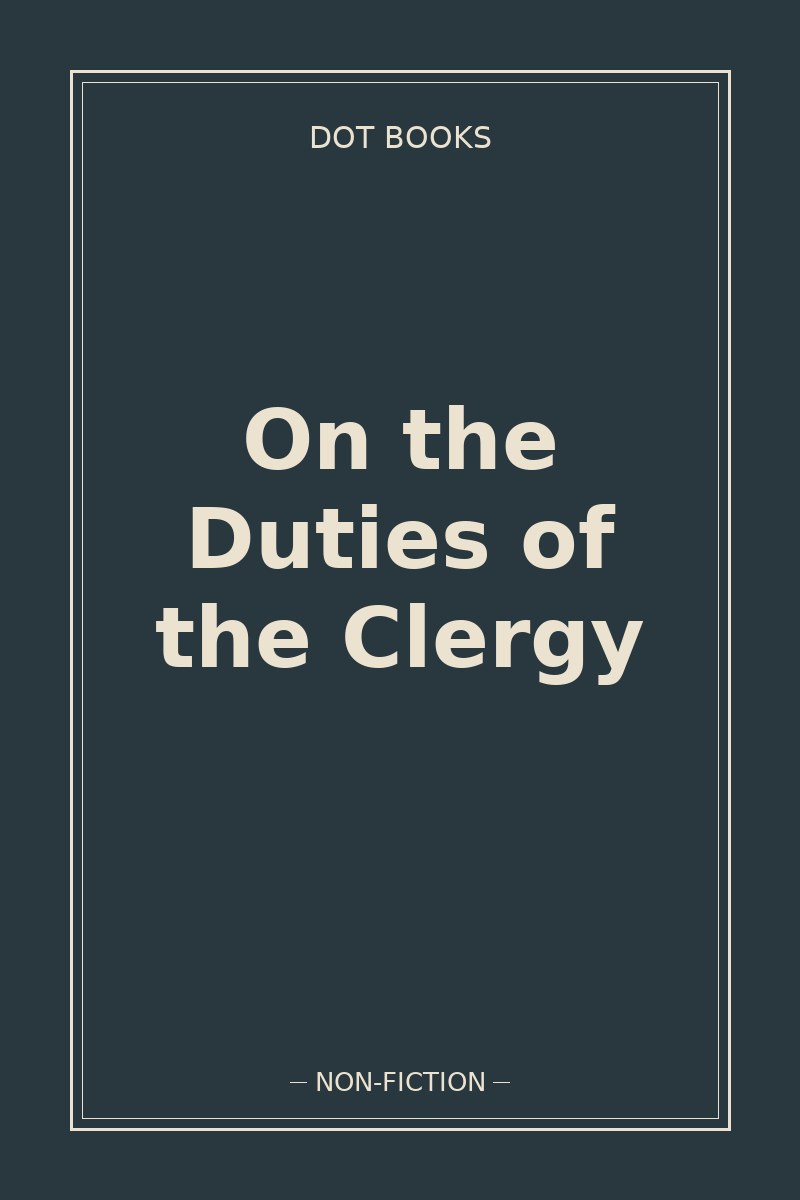On the Duties of the Clergy — book cover
