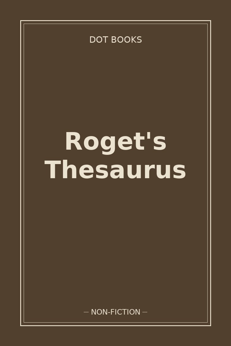 Roget's Thesaurus — book cover