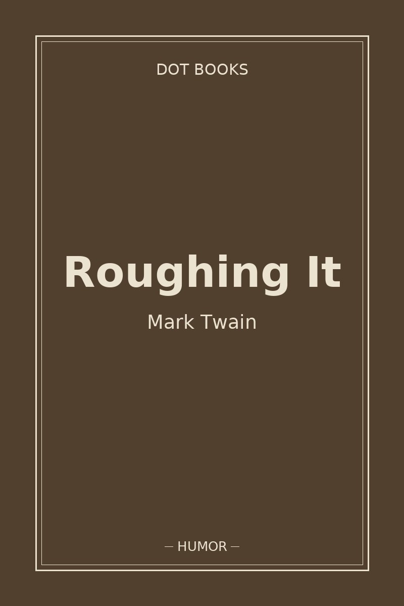 Roughing It — book cover