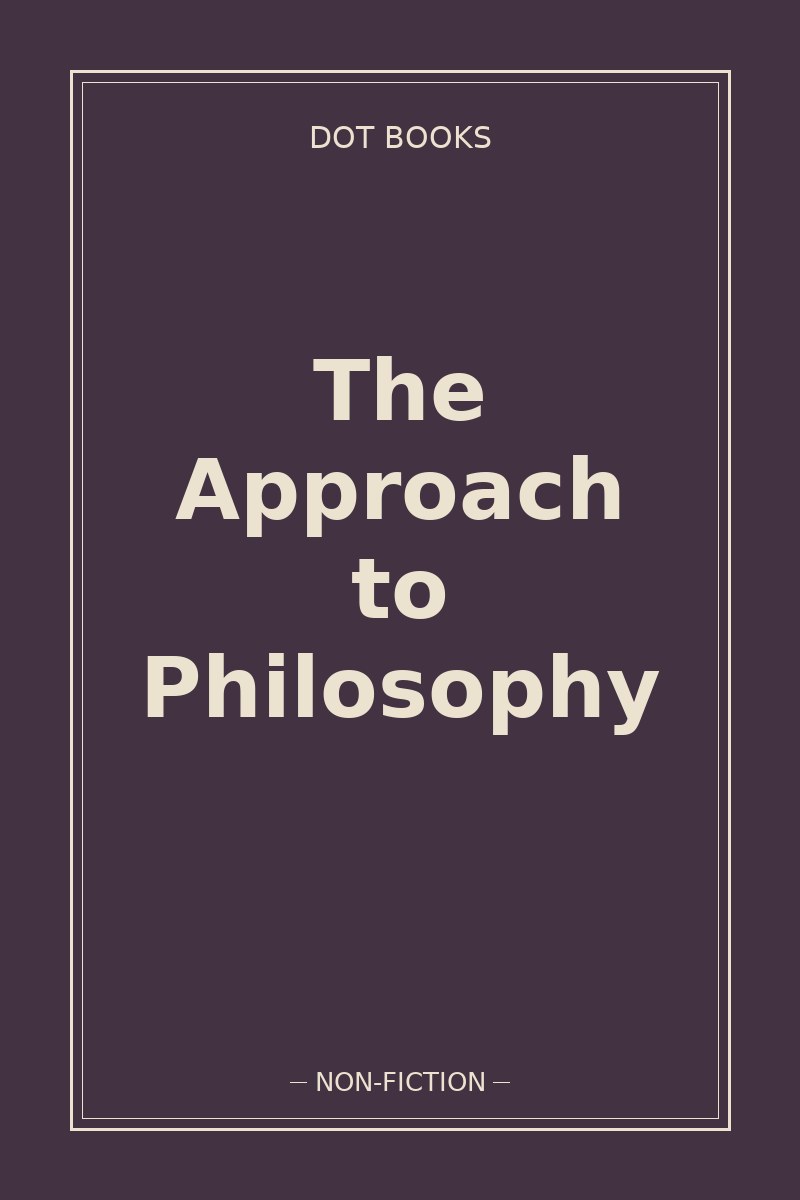 The Approach to Philosophy — book cover