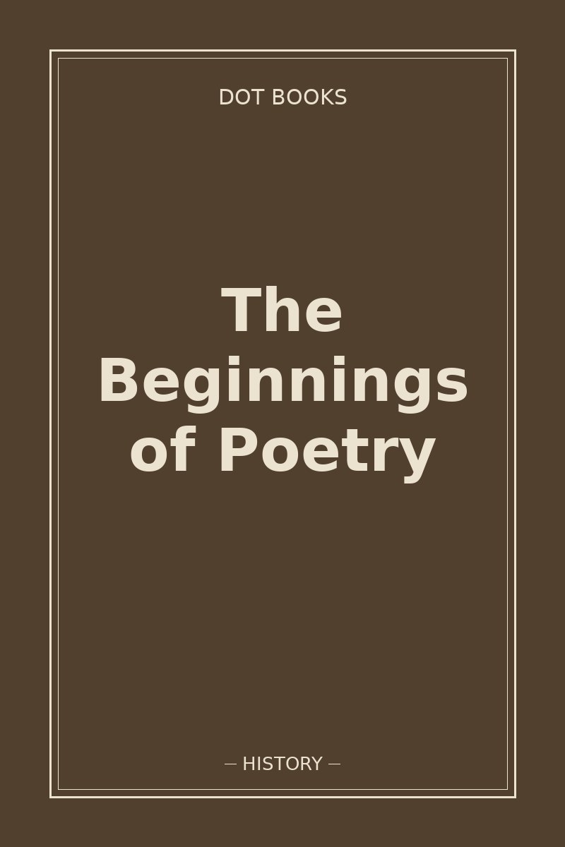 The Beginnings of Poetry — book cover