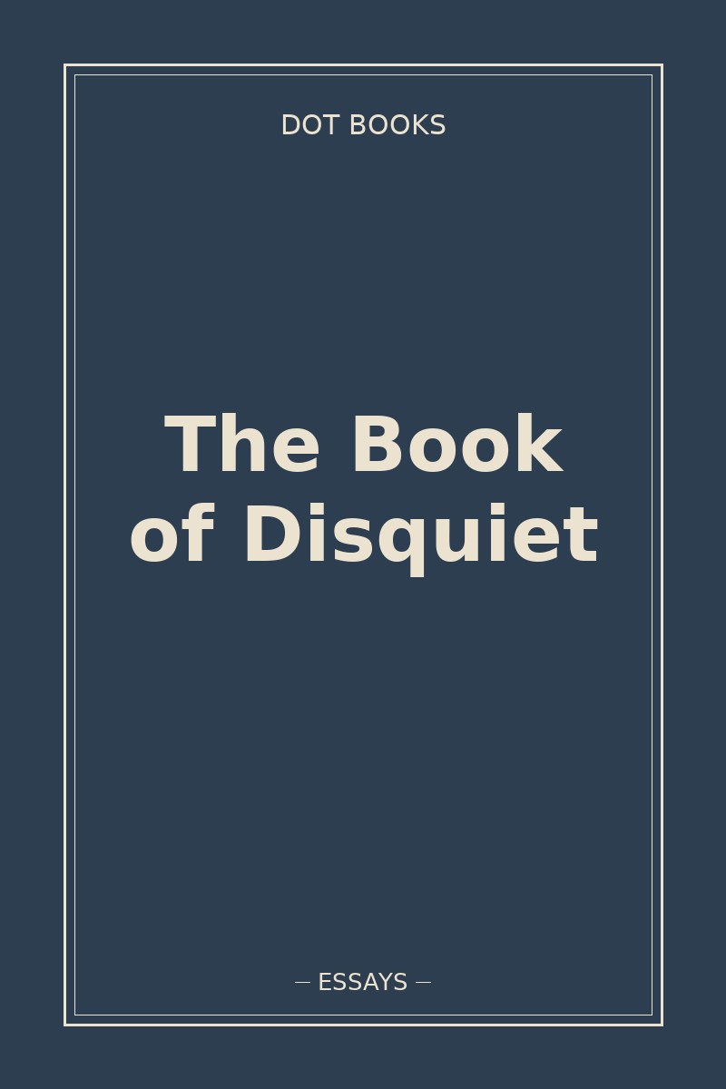 The Book of Disquiet — book cover