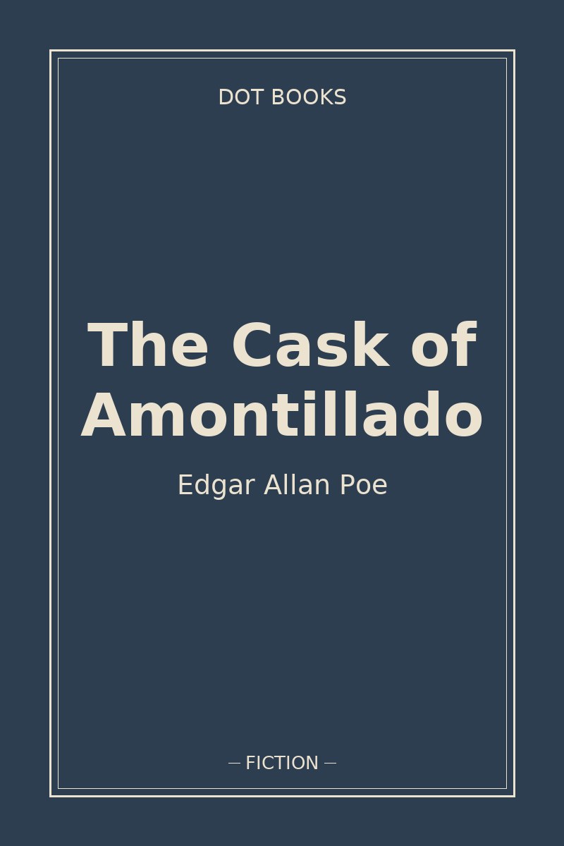 The Cask of Amontillado — book cover