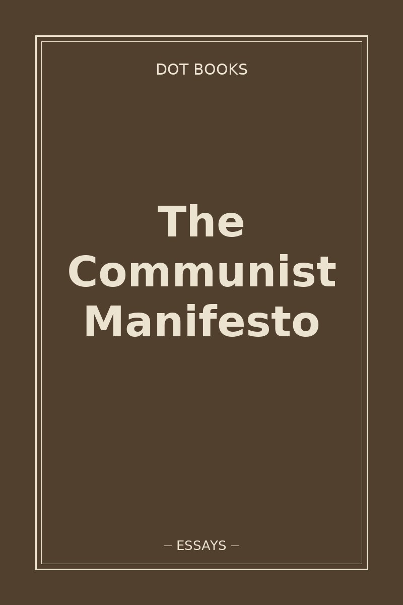 The Communist Manifesto — book cover