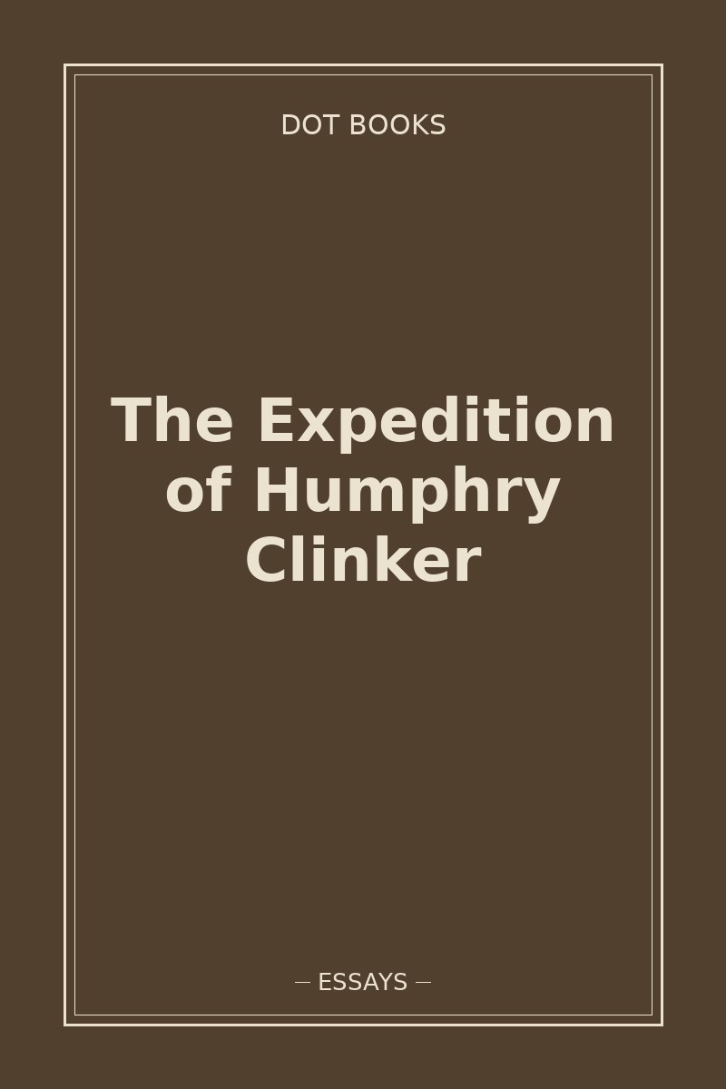 The Expedition of Humphry Clinker — book cover