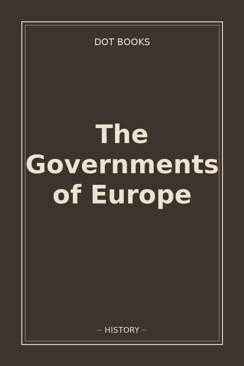 The Governments of Europe — book cover