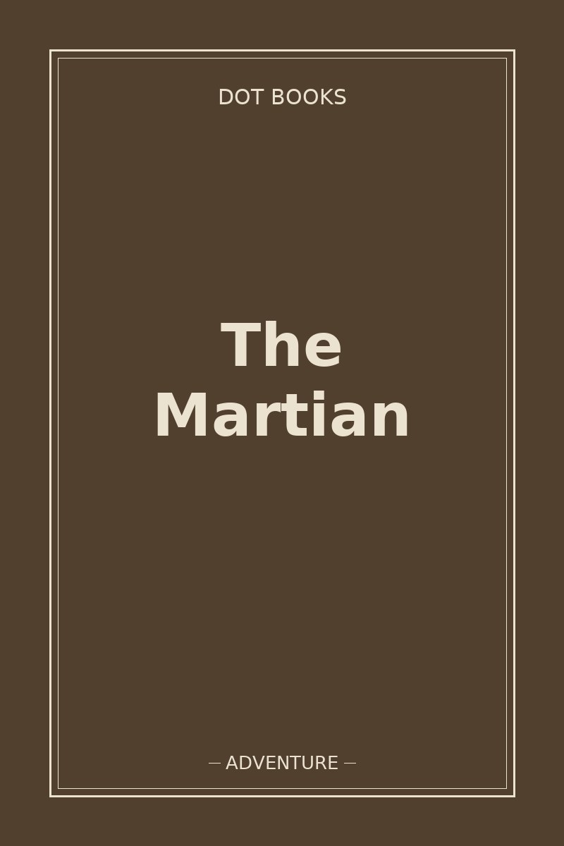 The Martian — book cover